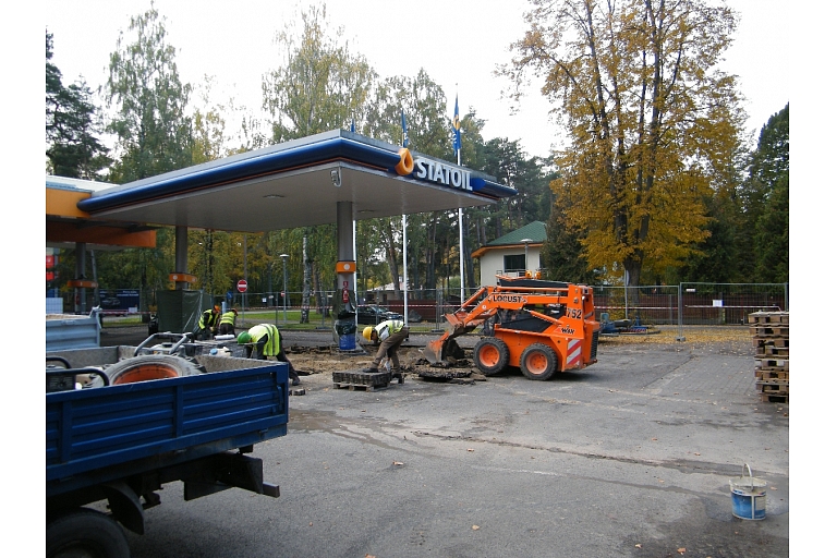 Laukuma būve, remontdarbi Talsos