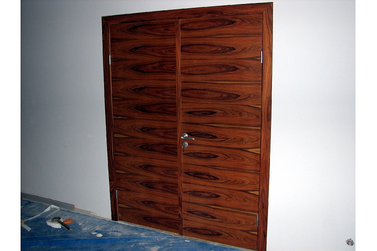 Production of double doors