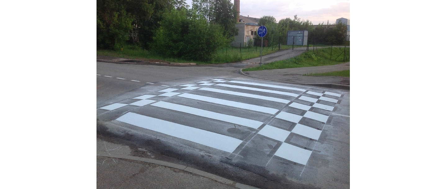 Разметка пешеходных переходов