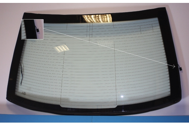 5362BGSSABGZ A MERCEDES S CLASS W221 4D SED 05 13 Backlight Rear Car Window Auto Glass Green Solar Control Antenna Stop Lights GPS System Encapsulated 01