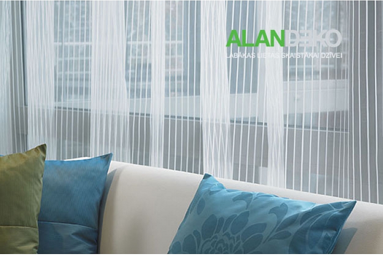 ALANDEKO curtains decorative pillows