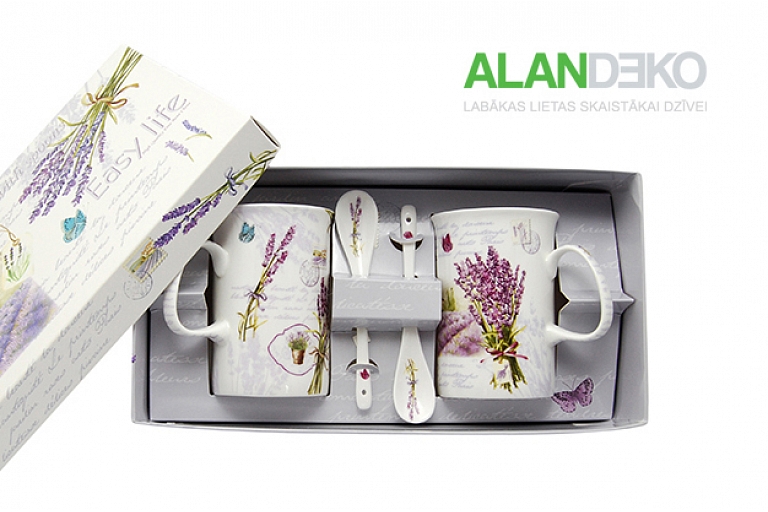 ALANDEKO gift cup set lavender