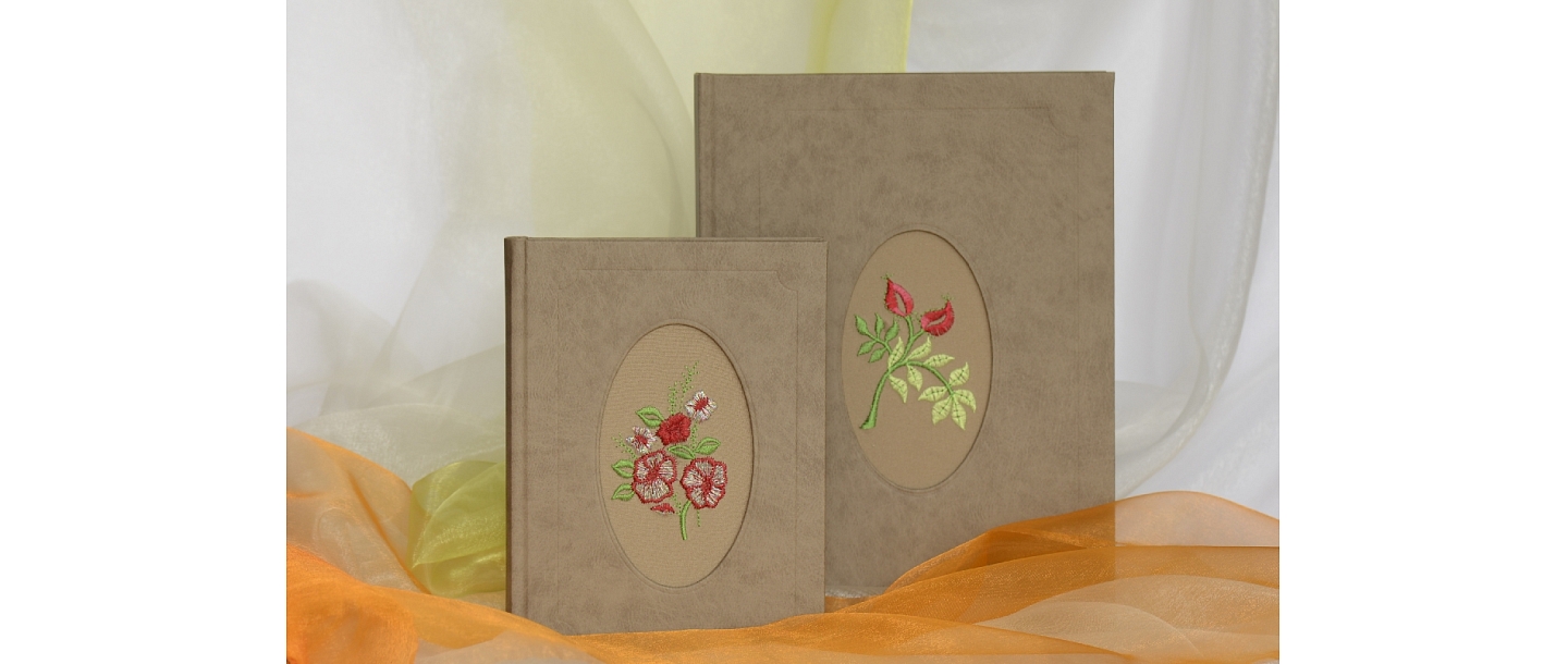 Guest book, beige