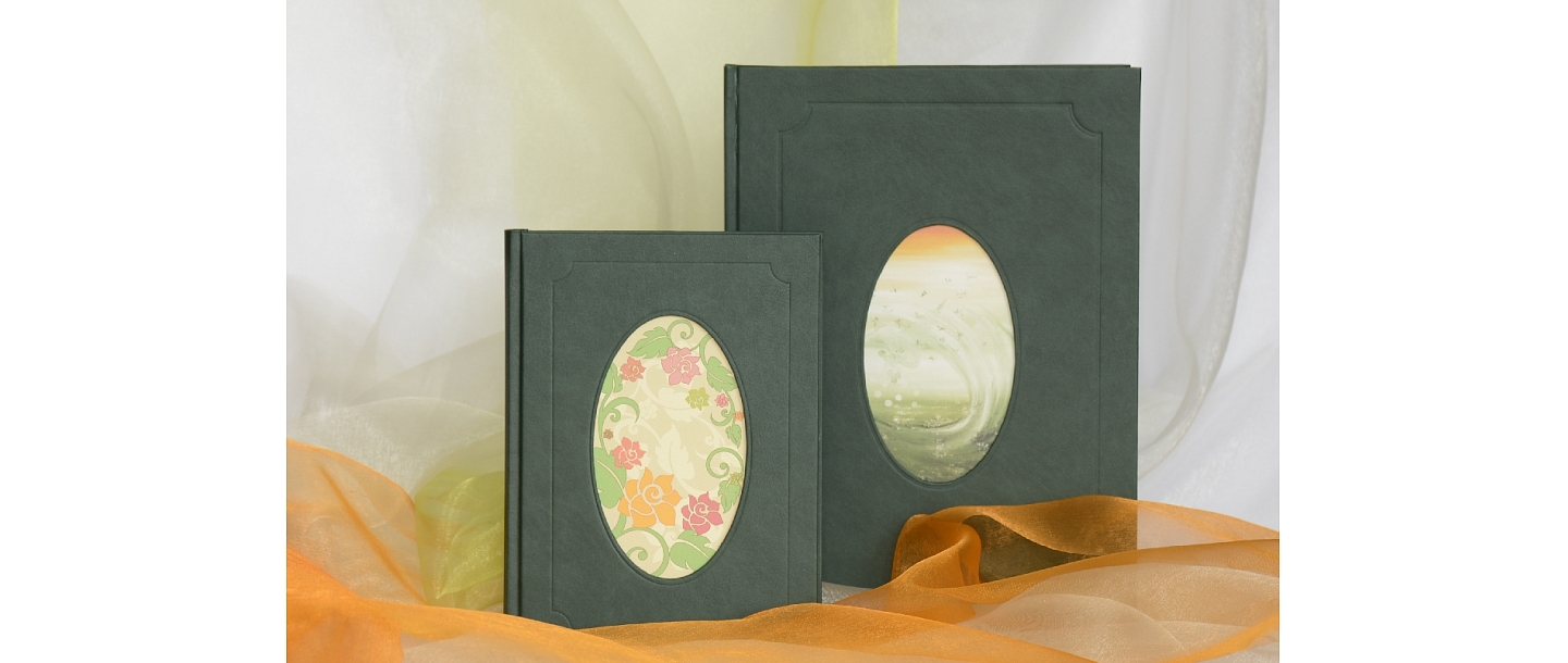 Guestbook A5, A4, green