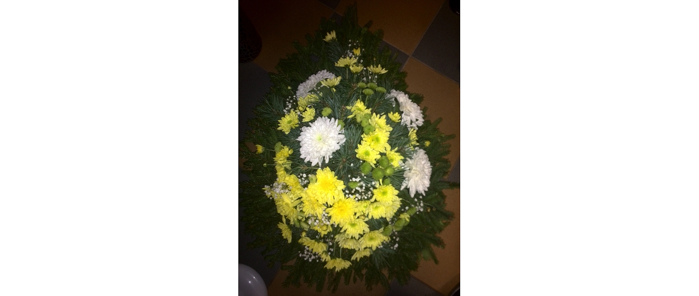 Funeral wreaths in Rezekne