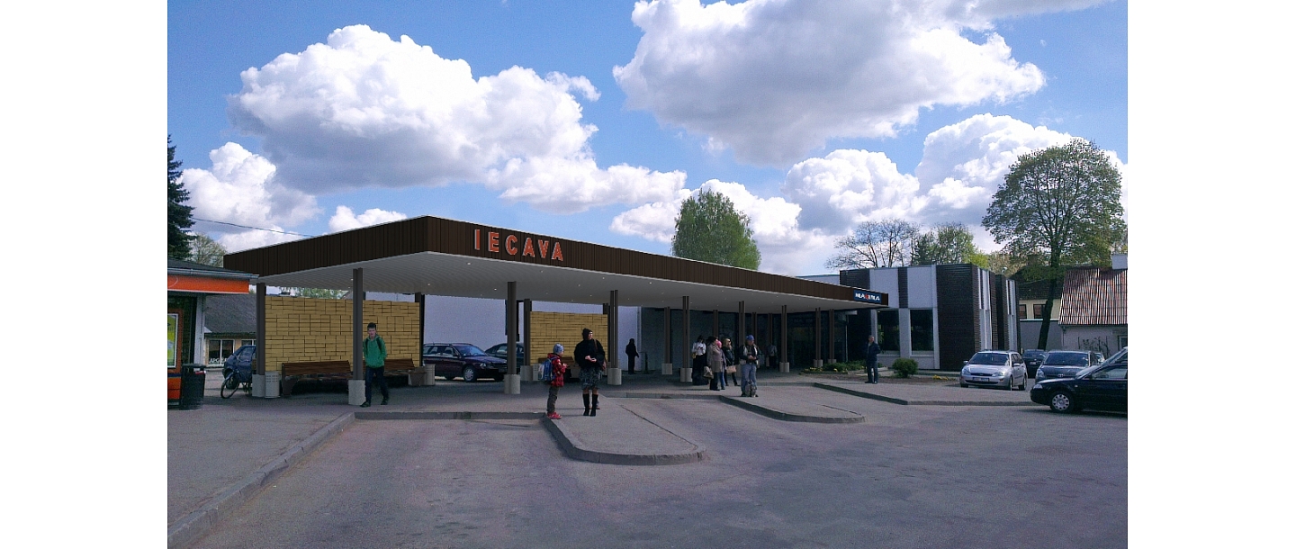 Bus station Iecava