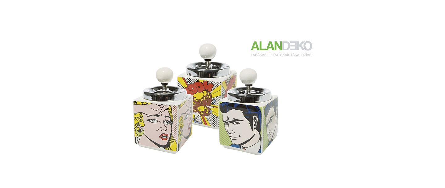 ALANDEKO gifts ashtray comics