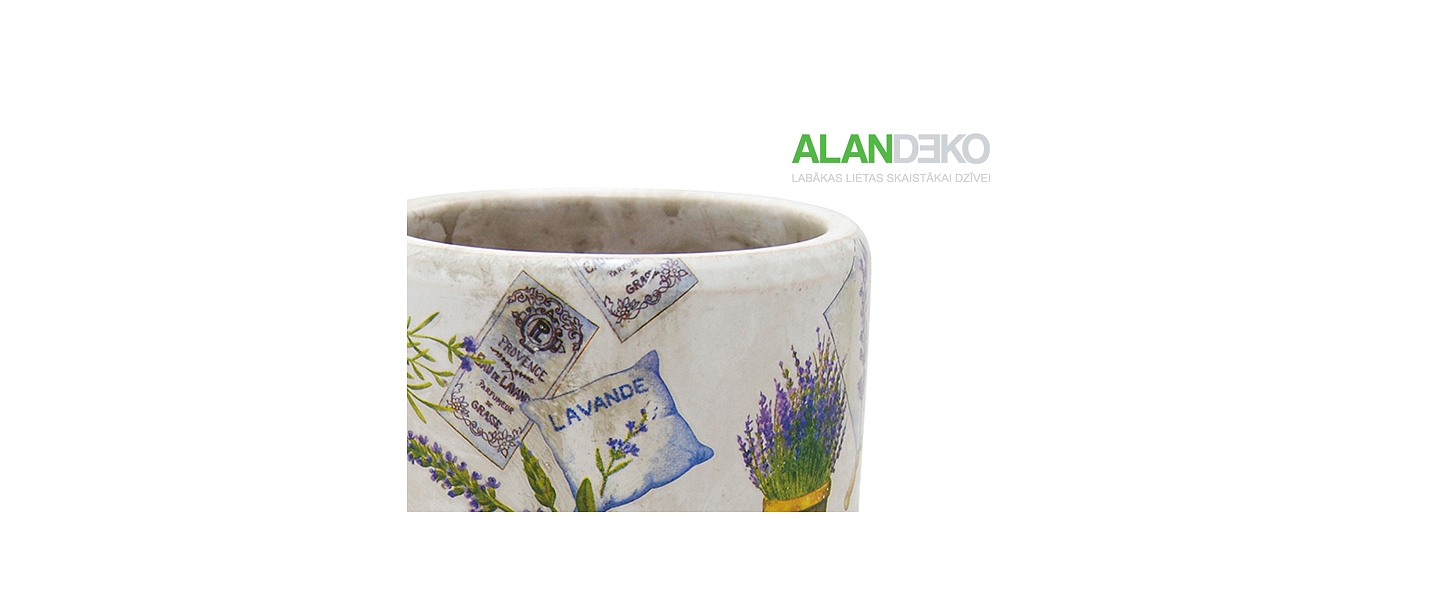 ALANDEKO interjers puķupodi vāzes lavandas