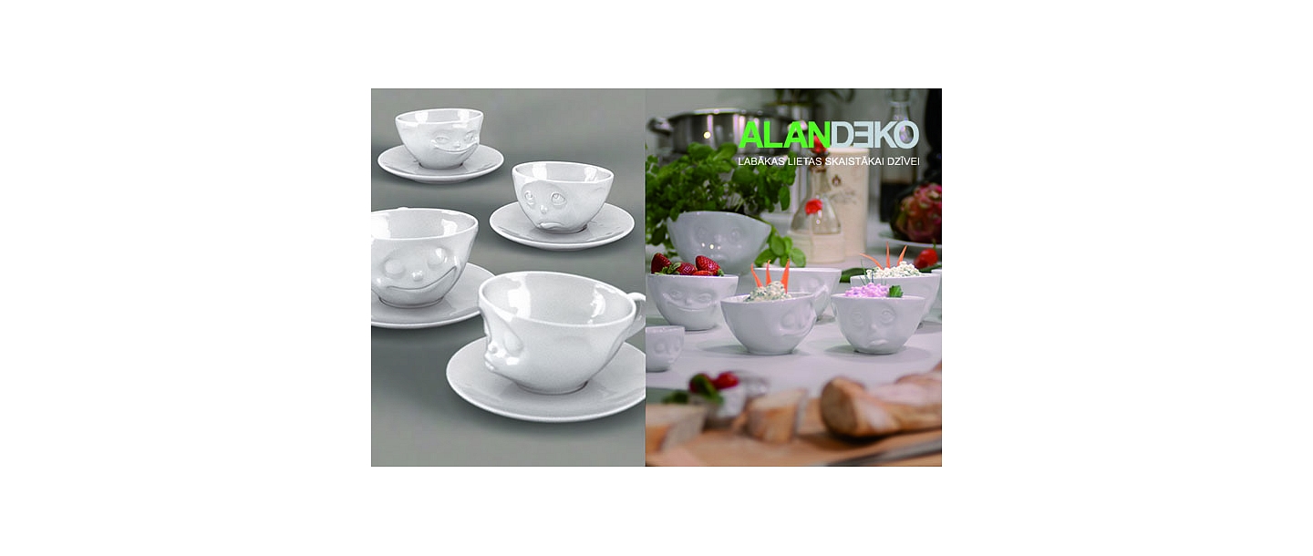 ALANDEKO trauki dāvanas tasītes bļodiņas servīze