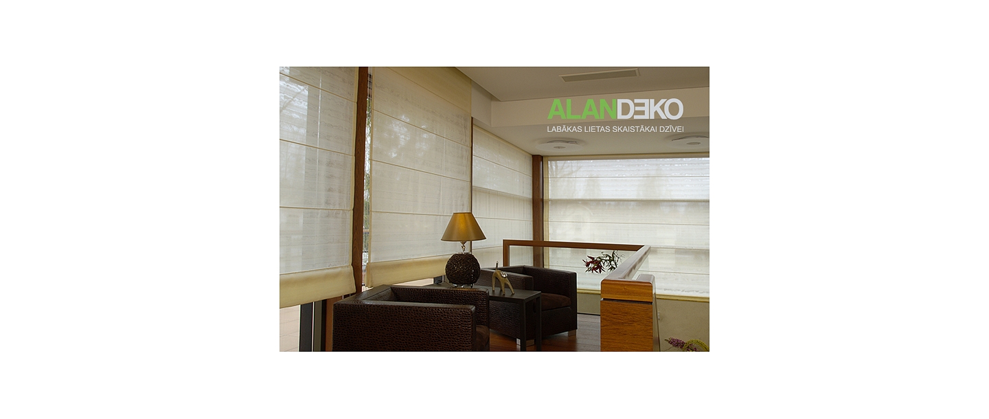ALANDEKO Roman blinds