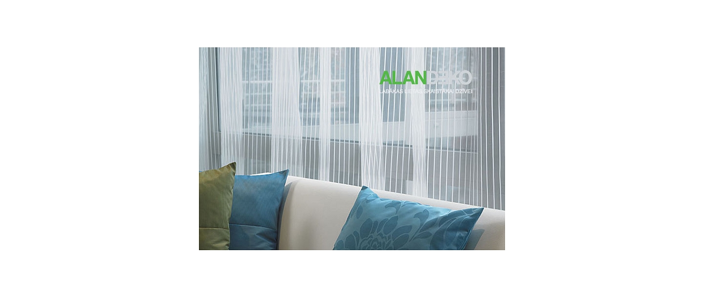 ALANDEKO curtains decorative pillows