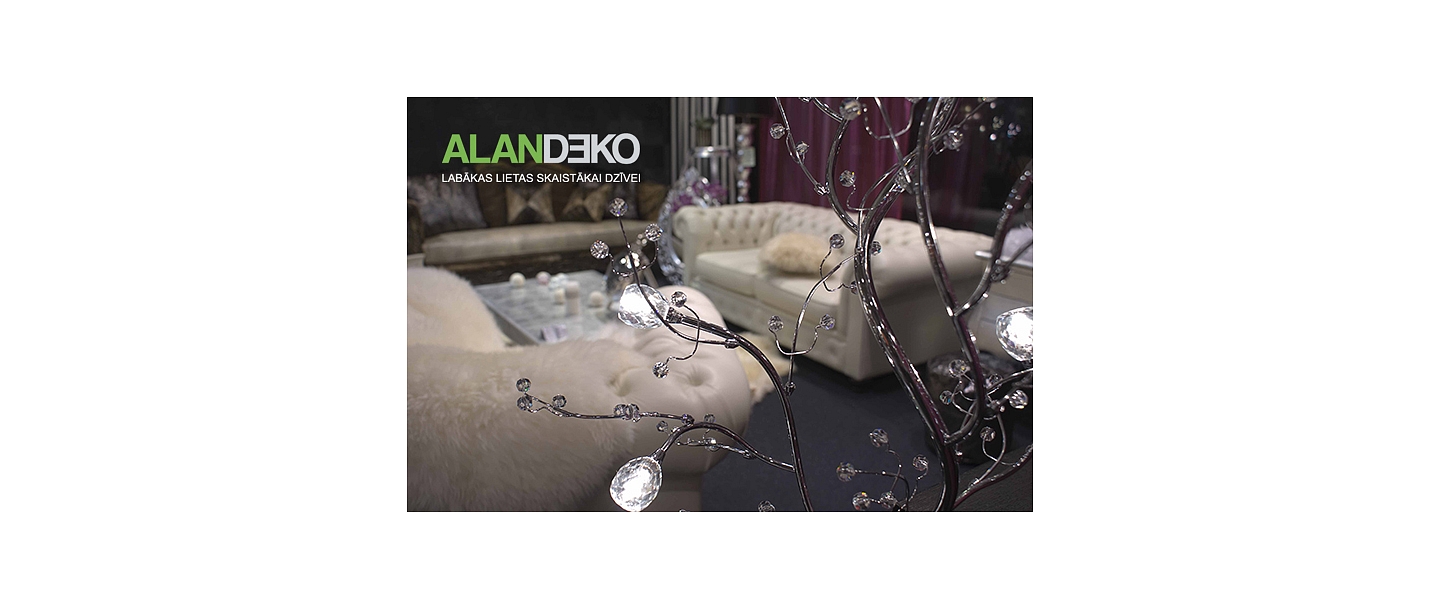ALANDEKO lampas gaismas objekti
