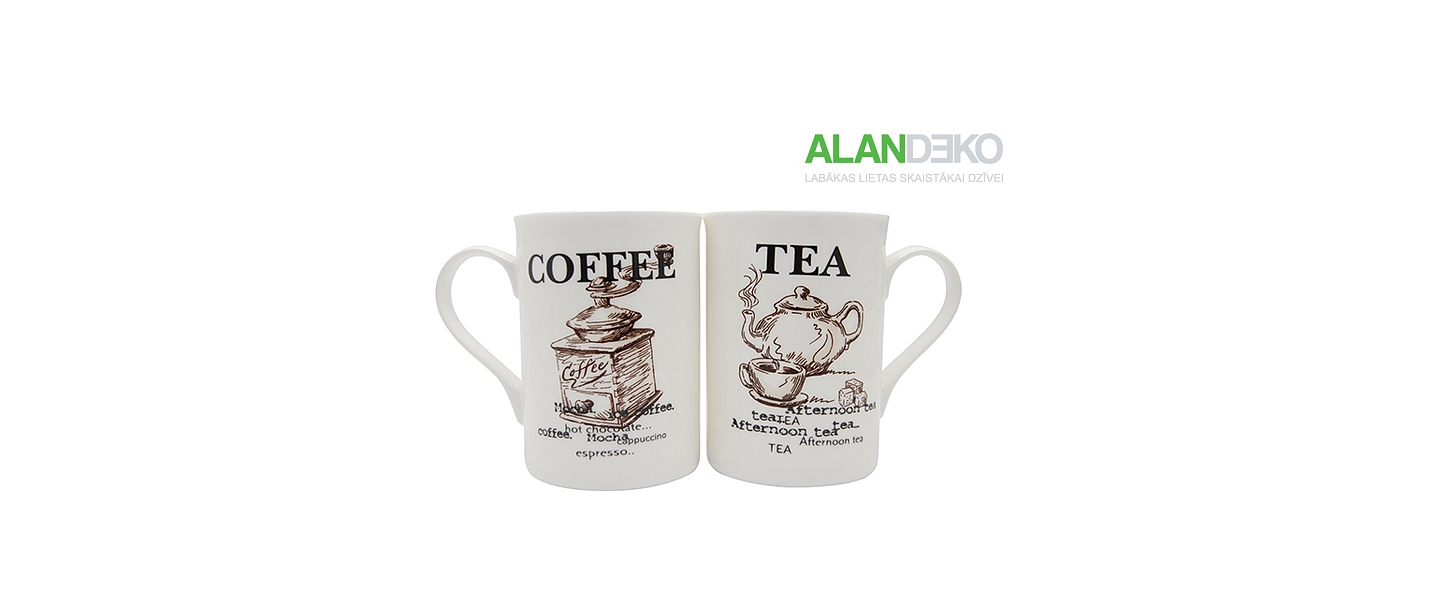 ALANDEKO kitchen mugs for tea and coffee
