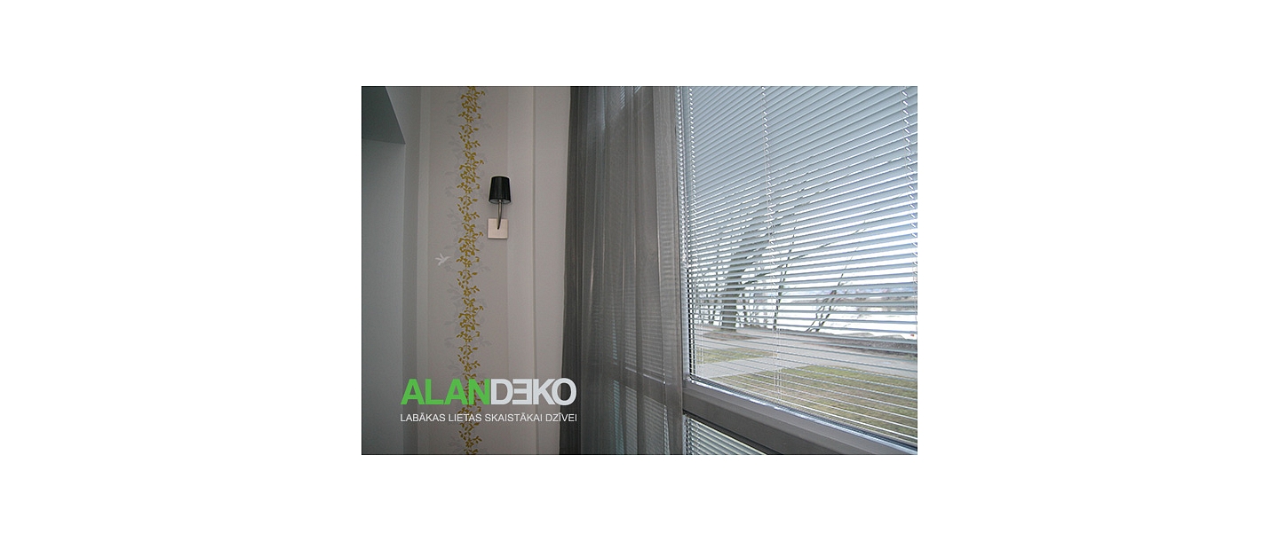 ALANDEKO day curtains in combination with blinds
