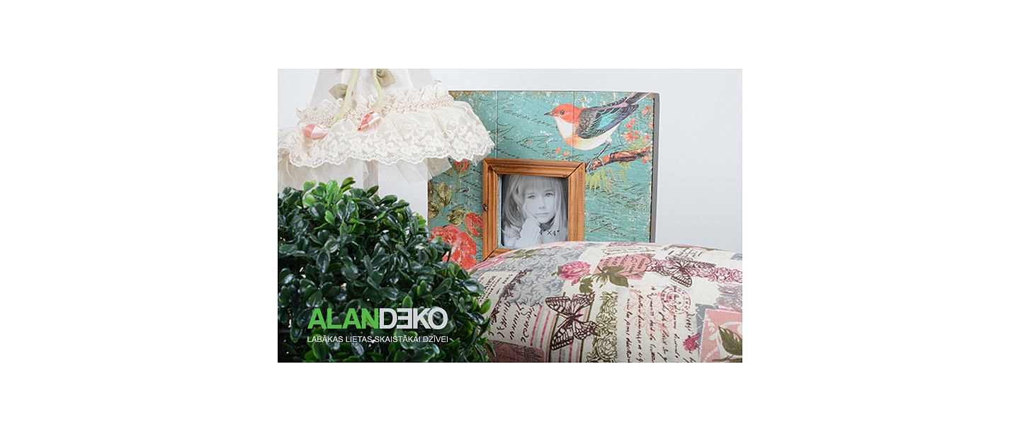 ALANDEKO interior gifts pillows decorative boxes lamps photo frames