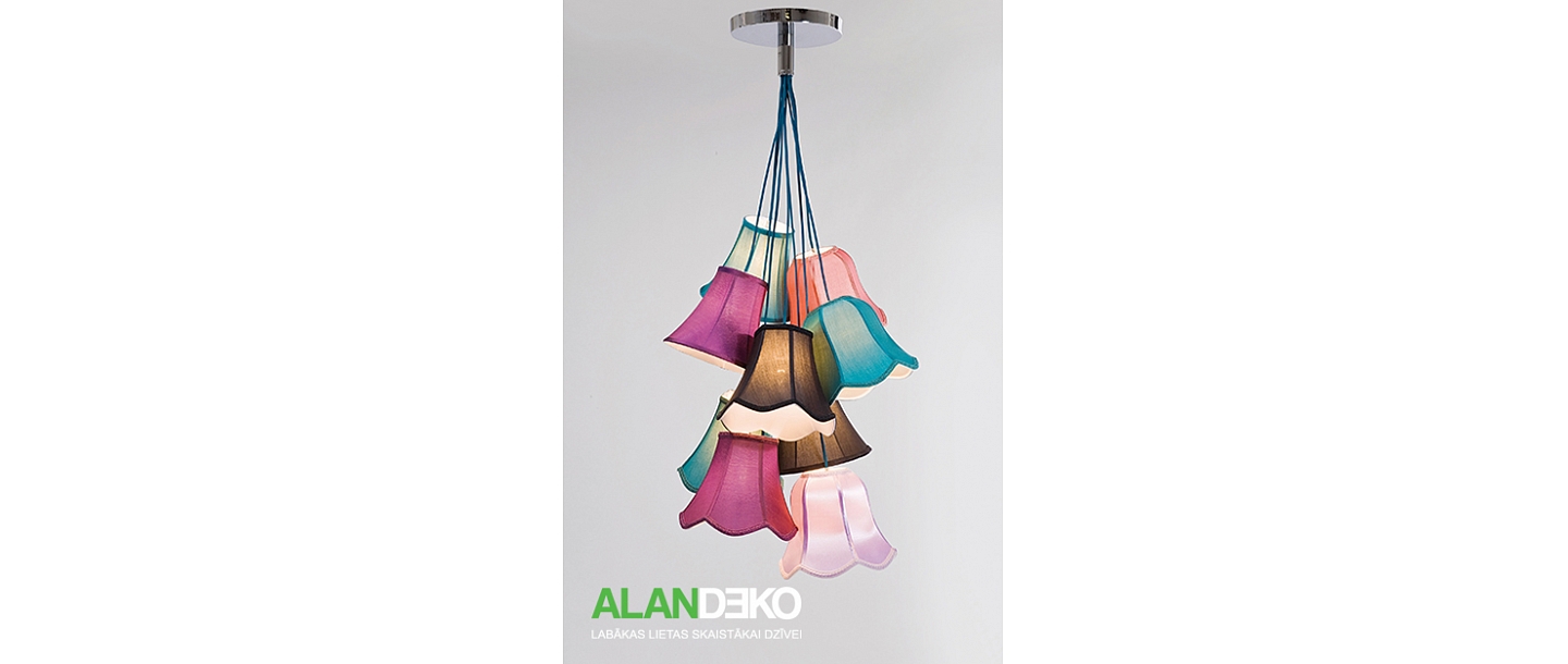 ALANDEKO krāsaina griestu lampa lustra