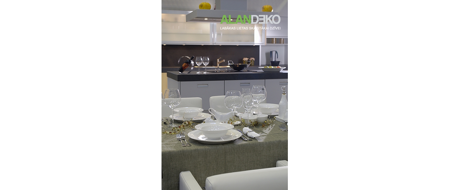 ALANDEKO tableware porcelain set