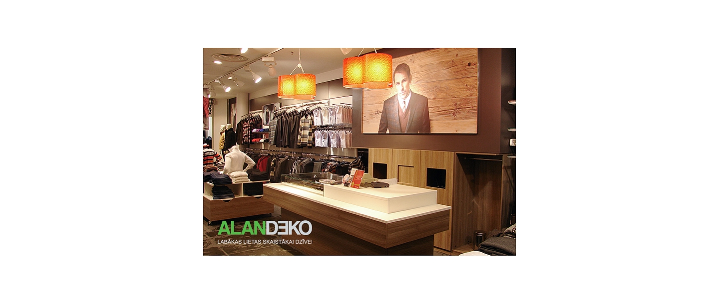 Корпоративная мебель ALANDEKO для витрин магазинов