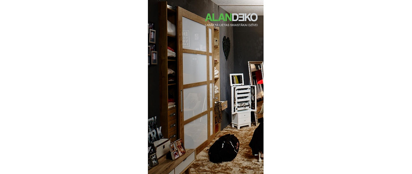 ALANDEKO mēbeles skapji kumodes plaukti