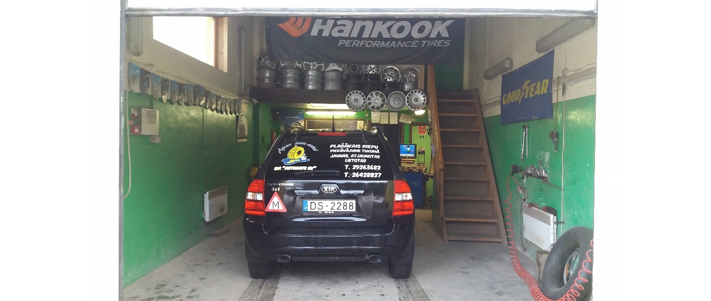 Tyre, disc change, service, trade in Tukums