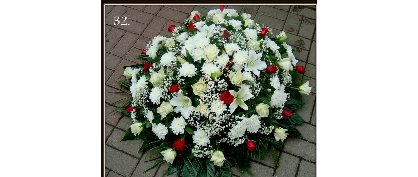 Funeral wreaths in Liepaja