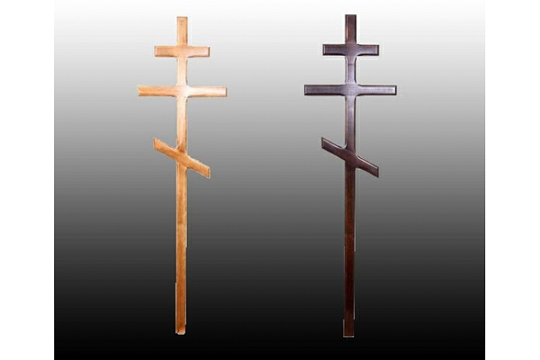 Funeral ceremony. Crosses, plates, plates for a cross