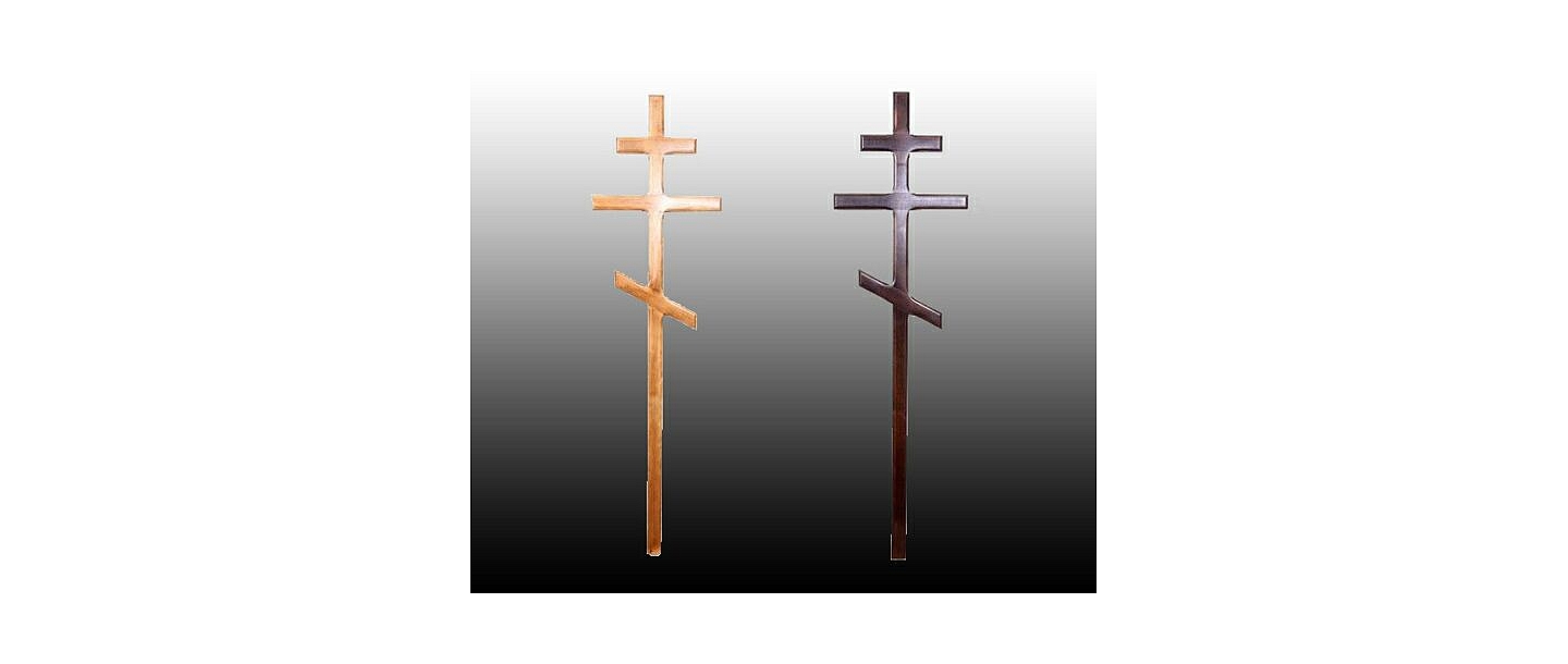 Funeral ceremony. Crosses, plates, plates for a cross