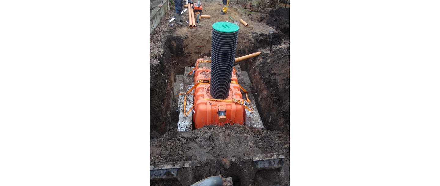 Construction of a septic system