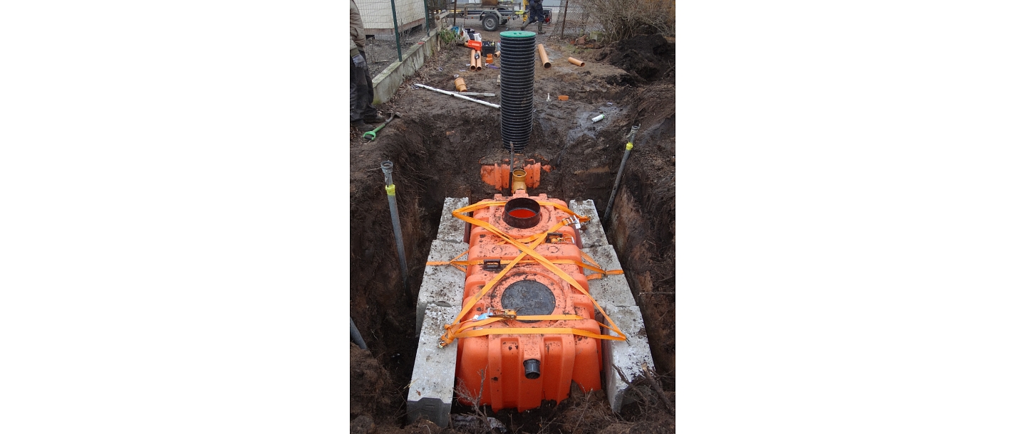 Construction of a septic system