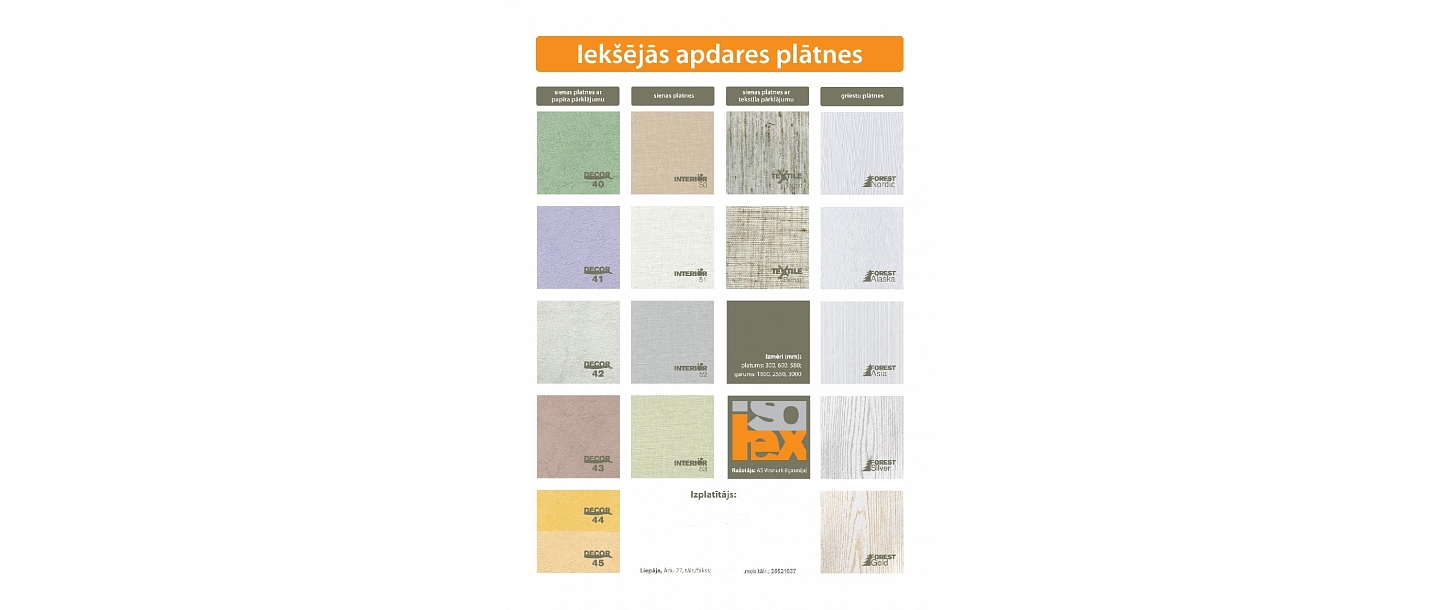 Interior decoration plates