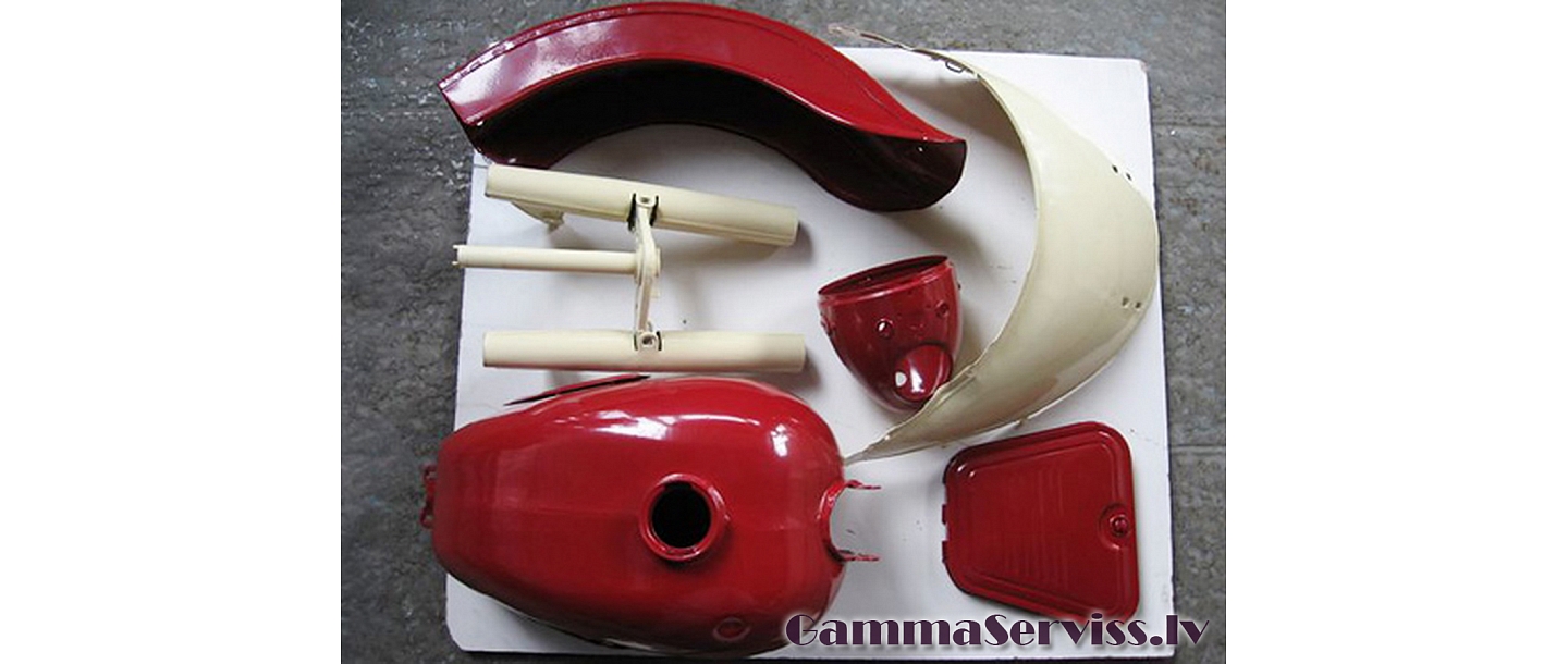 powder coating of motorcycle parts