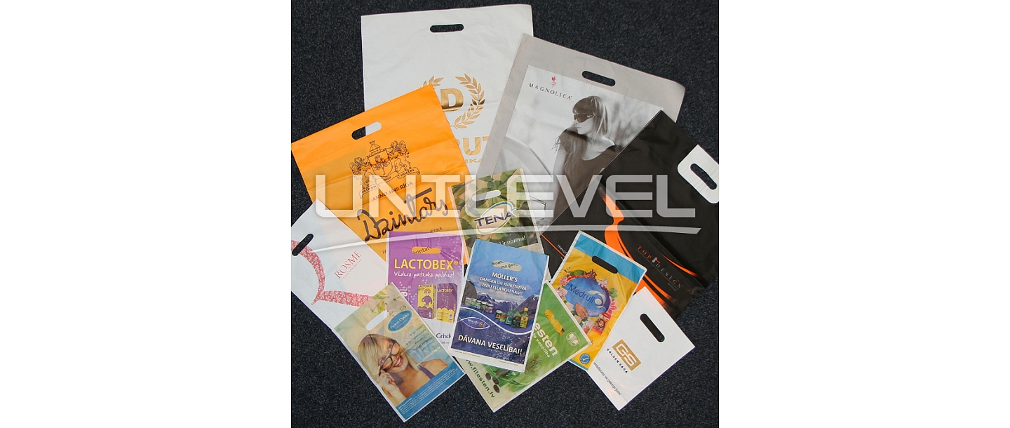 Advertising bags with printing.