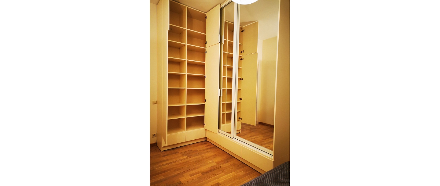 Built-in cabinets by individual order.  "GS Fittings"