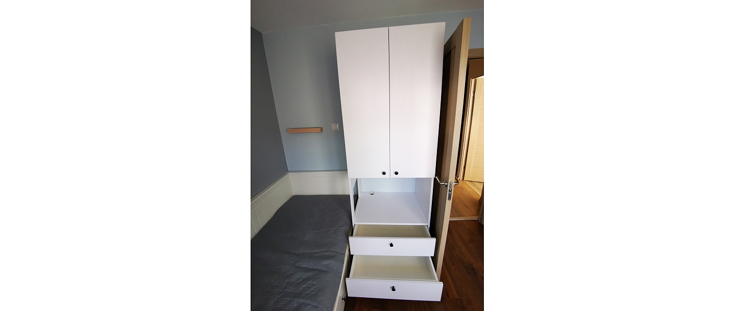 Built-in cabinets by individual order.  "GS Fittings"