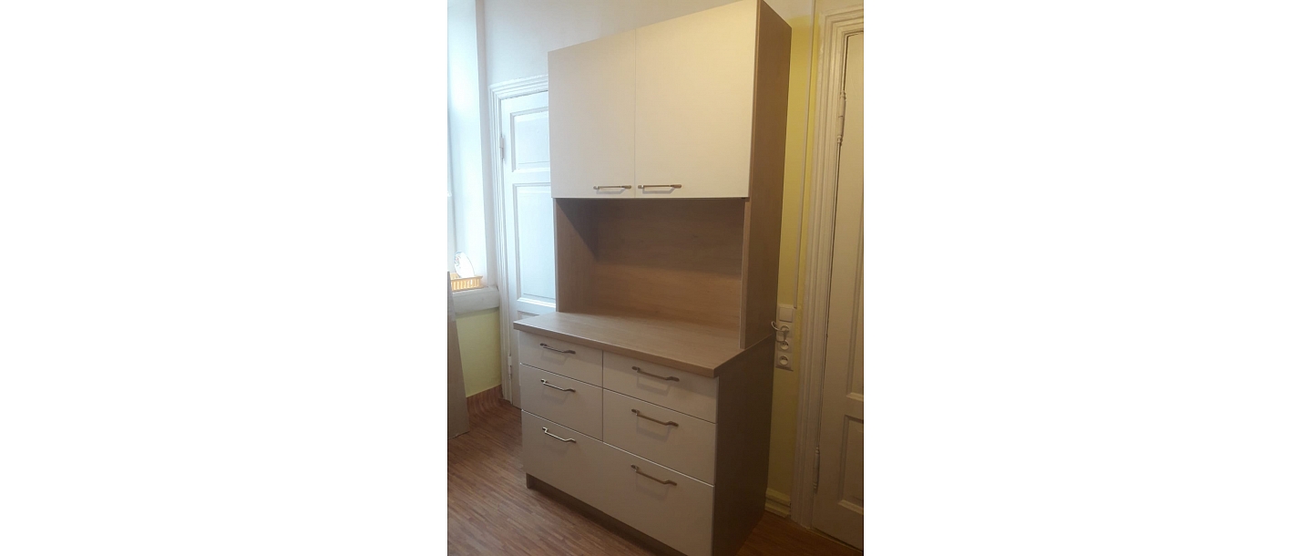 Custom-made furniture.  "GS Fittings"