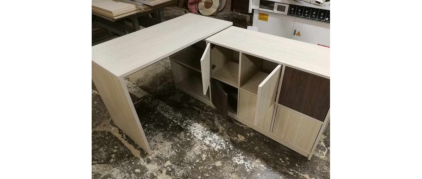 Custom-made furniture.  "GS Fittings"