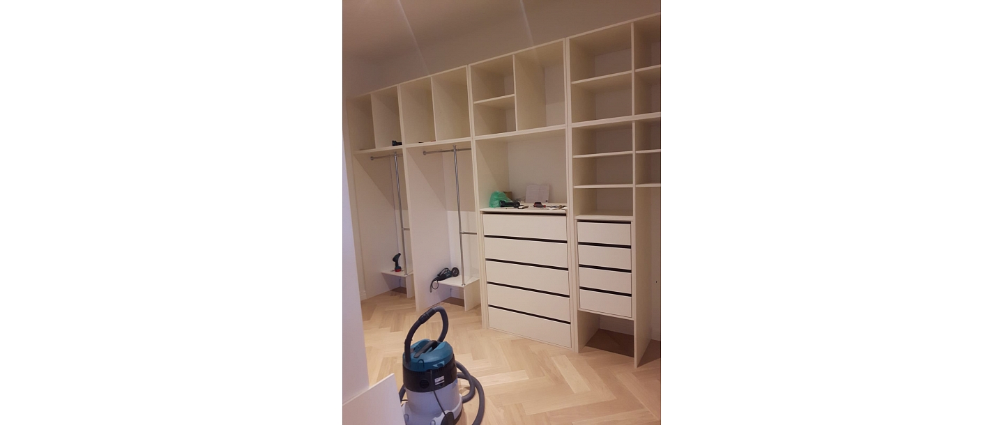 Custom-made furniture.  "GS Fittings"