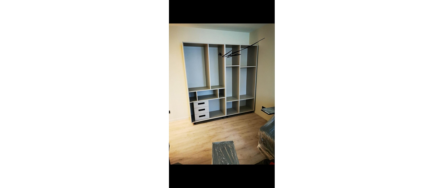 Custom-made furniture.  "GS Fittings"