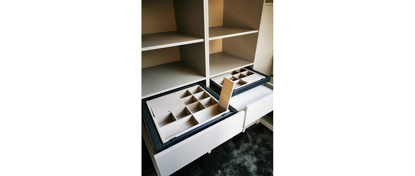 Custom-made furniture.  "GS Fittings"