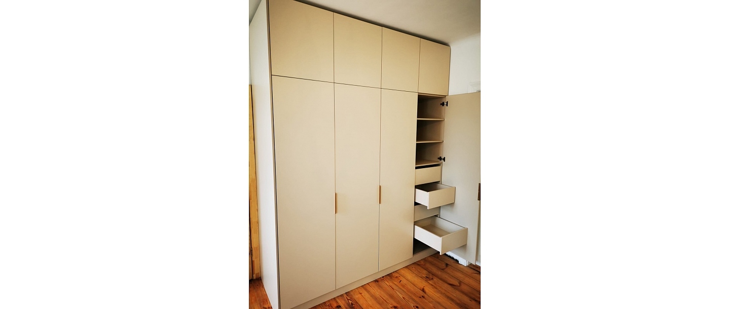 Custom-made furniture.  "GS Fittings"