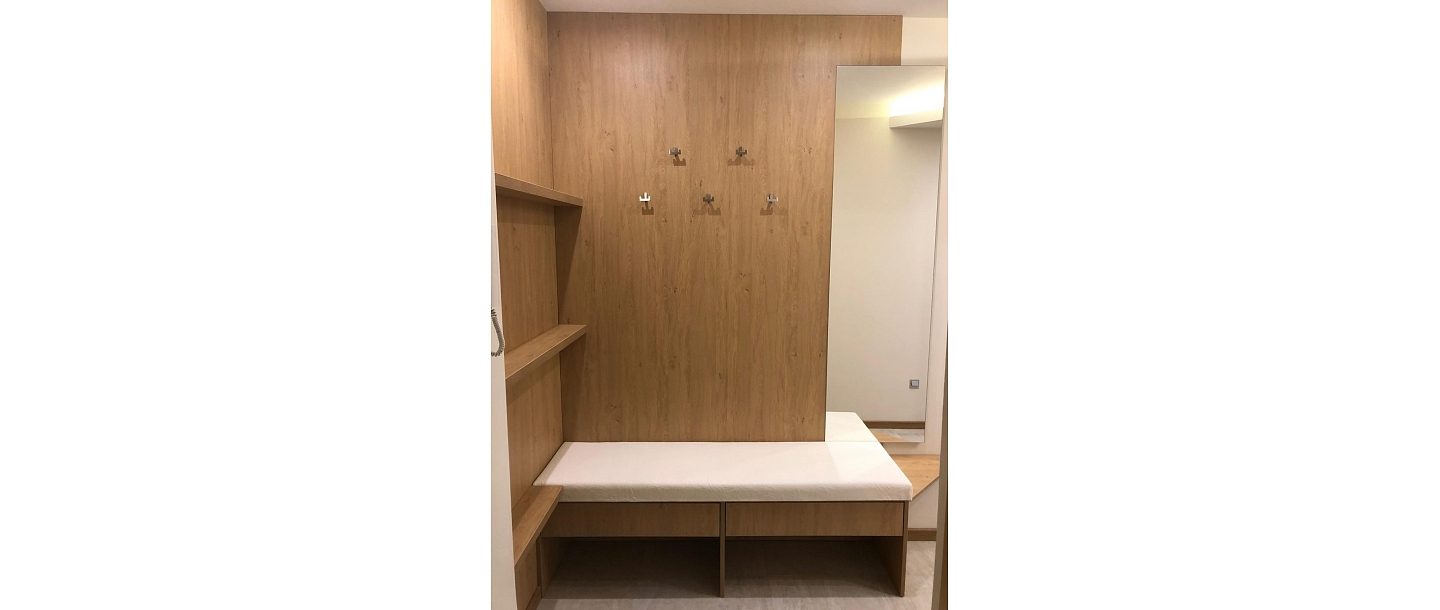 Custom-made furniture.  "GS Fittings"