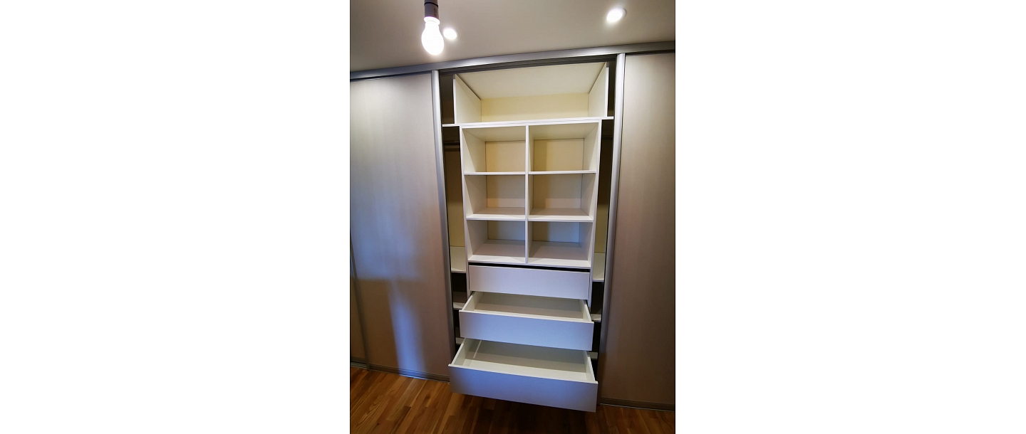 Custom-made furniture.  "GS Fittings"