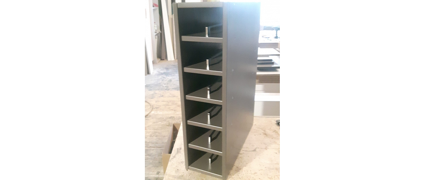 Custom-made furniture.  "GS Fittings"