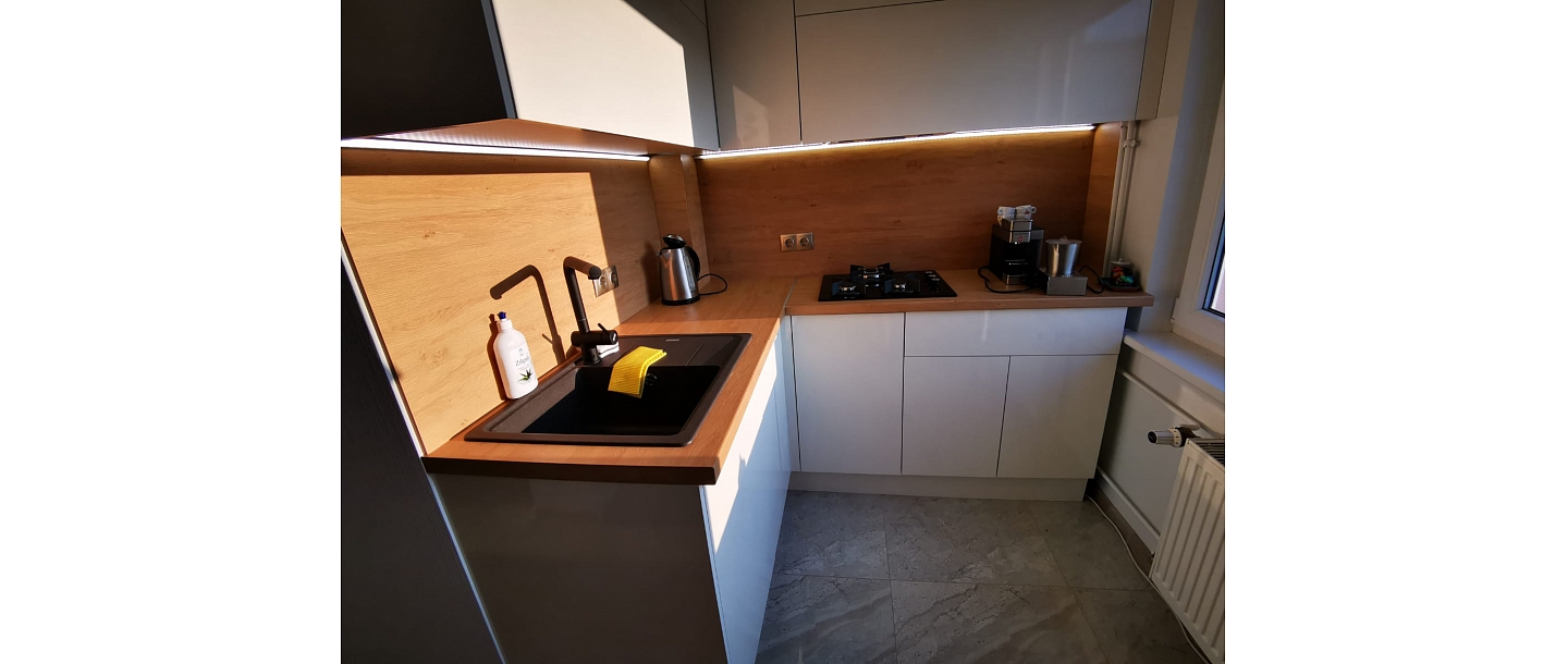 Kitchen equipment upon individual order.  "GS Fittings"