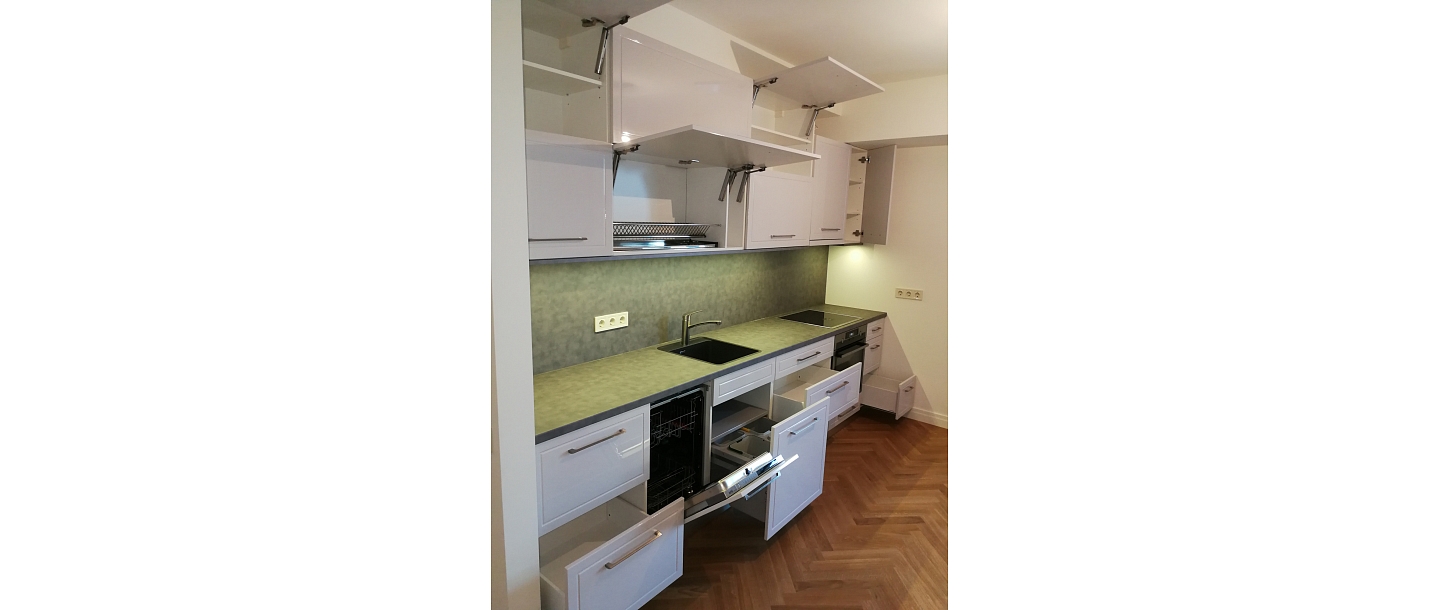 Kitchen equipment upon individual order.  "GS Fittings"