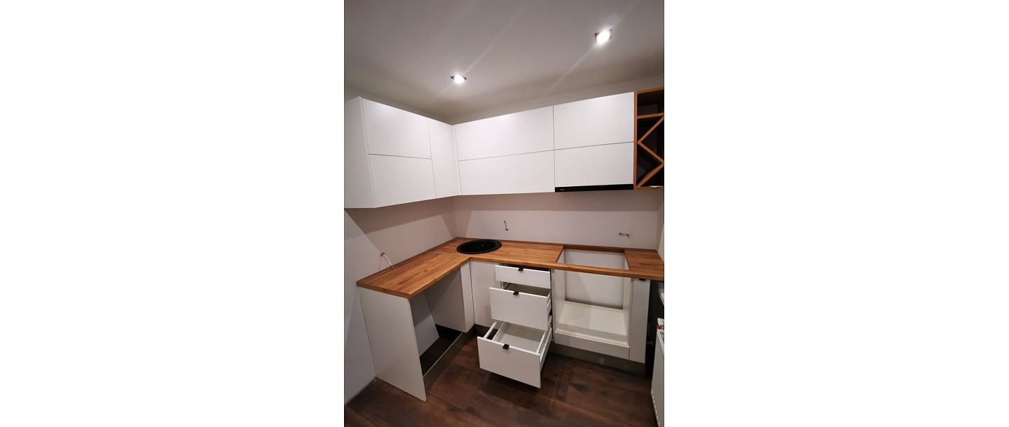 Kitchen equipment upon individual order.  "GS Fittings"