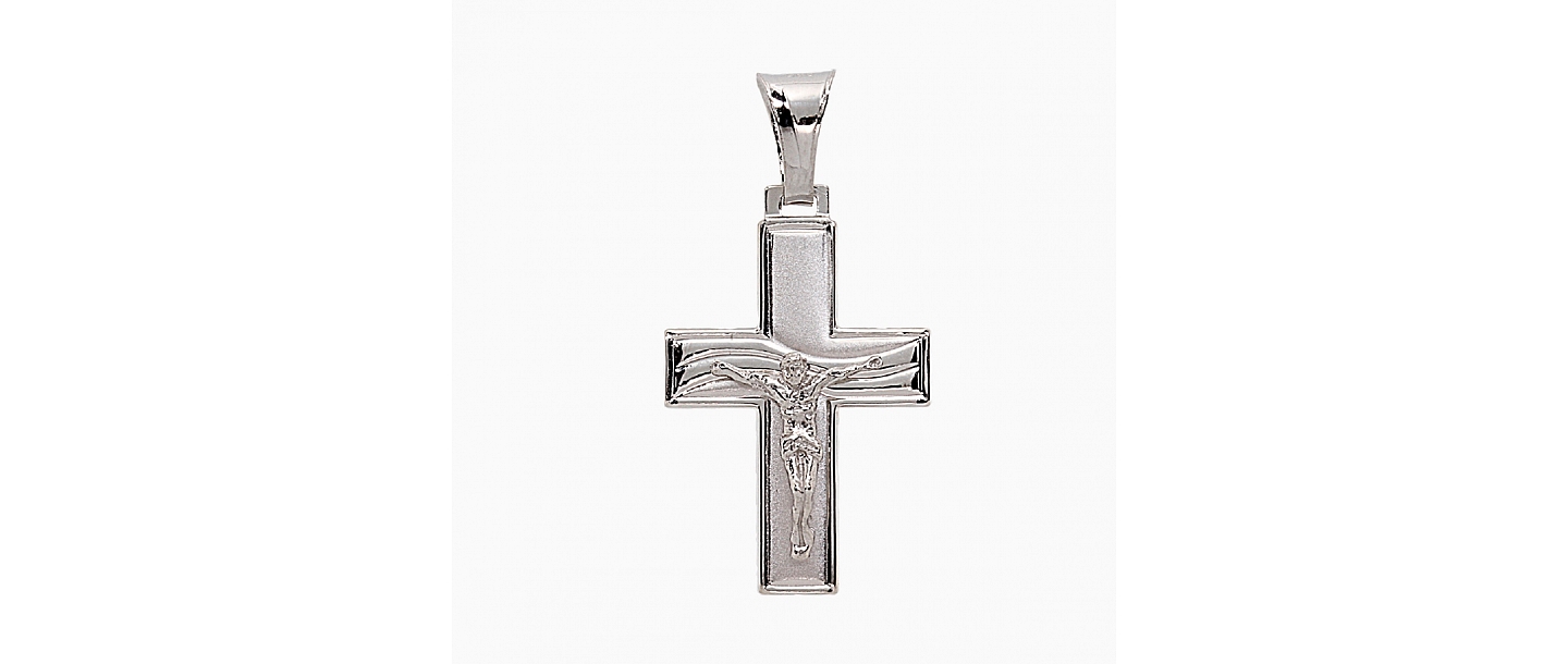 Silver cross Catholic