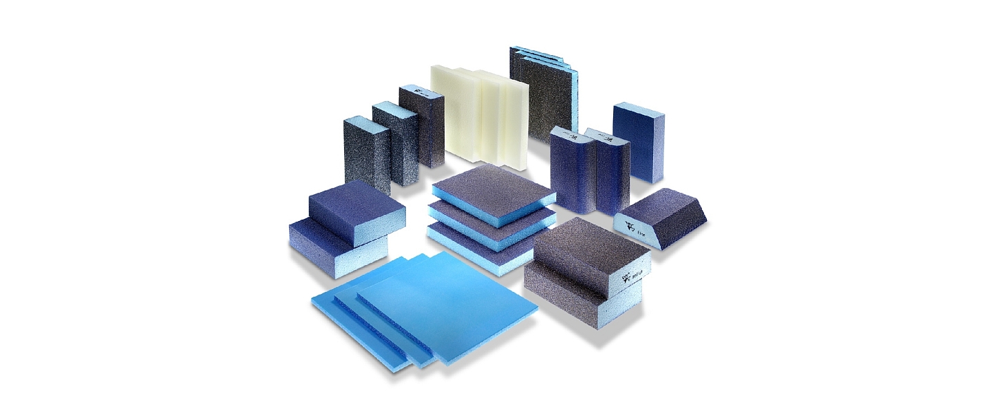 Polishing materials, grinding blocks