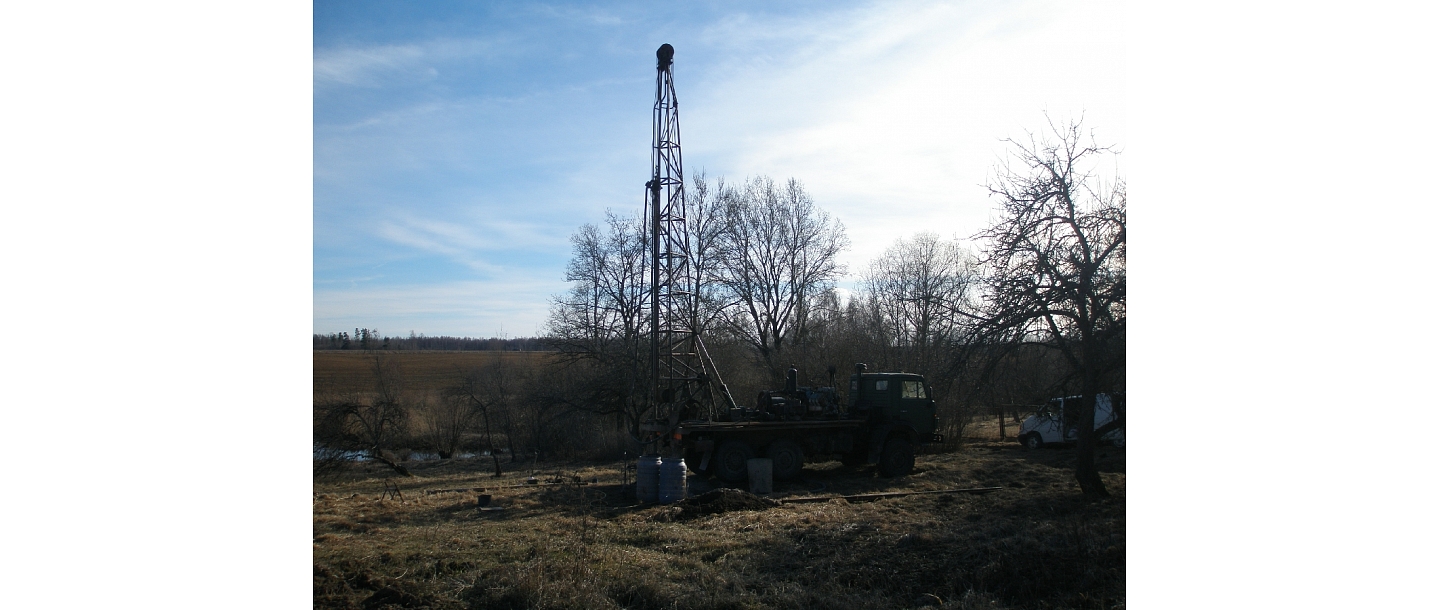Drilling artesian wells kurzeme