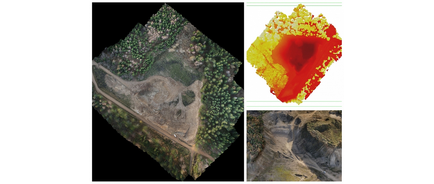 Quarries. 3D surveying